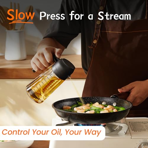 16oz/470ml Glass Olive Oil Sprayer for Cooking - Image 3