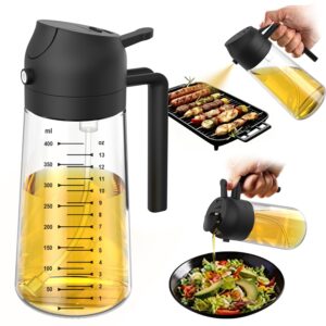 16oz/470ml Glass Olive Oil Sprayer for Cooking