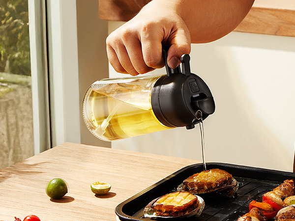 16oz/470ml Glass Olive Oil Sprayer for Cooking - Image 4